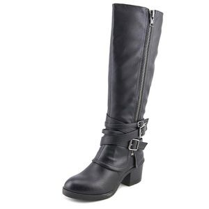 Black biker boots